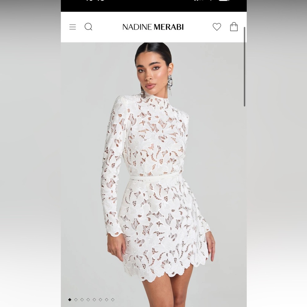 Nadine Merabi Lydia White Dress (sold)